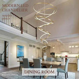 BAMDECOR A18801/8 Nordic Home Decor Dining Room Pendant lamp lights Ceiling Lamp Hanging Light (8 Rings-Gold) In Australia - Darrahopens