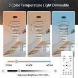 Darrahopens Home & Garden > Lighting > Ceiling Lights BAMDECOR A18815 Nordic Home Decor Dining Room Pendant lamp lights Ceiling Lamp Hanging Light Chandelier Lamps (8 Rings-Black)