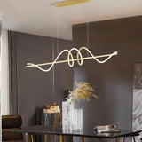 Darrahopens Home & Garden > Lighting > Ceiling Lights BAMDECOR A202 Modern LED Linear Pendant Lights with Dimmable LED  (160cm/180cm-Gold) 1.5 Meters