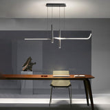 Darrahopens Home & Garden > Lighting > Ceiling Lights BAMDECOR A206 Modern Black Scandinavian Pendant Light Table Dining Room Living Room Pendant Lighting 1.2 Meters