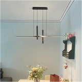 Darrahopens Home & Garden > Lighting > Ceiling Lights BAMDECOR A206 Modern Black Scandinavian Pendant Light Table Dining Room Living Room Pendant Lighting 1.2 Meters