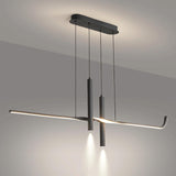 Darrahopens Home & Garden > Lighting > Ceiling Lights BAMDECOR A206 Modern Black Scandinavian Pendant Light Table Dining Room Living Room Pendant Lighting 1.2 Meters