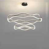 Darrahopens Home & Garden > Lighting > Ceiling Lights BAMDECOR A212/2 Modern Wavy Art Aluminum Light Fixture for Living Room Bedroom Indoor Decor