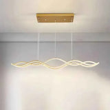 Darrahopens Home & Garden > Lighting > Ceiling Lights BAMDECOR A2569 1.5m Antizer Nordic Minimalist Wave Long Pendant Light (Gold) In Australia - Darrahopens