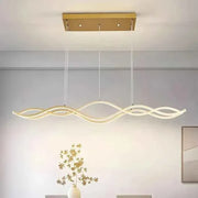Darrahopens Home & Garden > Lighting > Ceiling Lights BAMDECOR A2569 1.5m Antizer Nordic Minimalist Wave Long Pendant Light (Gold) In Australia - Darrahopens