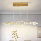 Darrahopens Home & Garden > Lighting > Ceiling Lights BAMDECOR A2569 1.5m Antizer Nordic Minimalist Wave Long Pendant Light (Gold) In Australia - Darrahopens