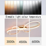 Darrahopens Home & Garden > Lighting > Ceiling Lights BAMDECOR AD2576 Modern Minimalist Curved Line Iron Aluminum Silicone LED Semi-Flush Mount Ceiling Light For Living Room (Gold) In Australia - Darrahopens