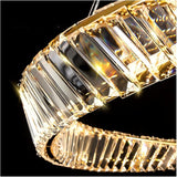 Darrahopens Home & Garden > Lighting > Ceiling Lights BAMDECOR C3342/1 Modern Crystal Chandeliers Lighting Fixtures Contemporary Wave Chandelier Lighting Fixtures Crystal Pendant Ceiling Lights for Living Room (Gold)