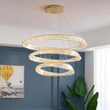 Darrahopens Home & Garden > Lighting > Ceiling Lights BAMDECOR C3342/3 Modern Crystal Chandeliers Lighting Fixtures Contemporary Wave Chandelier Lighting Fixtures Crystal Pendant Ceiling Lights for Living Room (Gold)