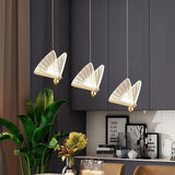 Darrahopens Home & Garden > Lighting > Ceiling Lights BAMDECOR LED Modern Bedroom Bedside Creative Butterfly Hanging Chandelier Light Fixtures for Stairs Nordic Decoration