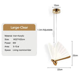 Darrahopens Home & Garden > Lighting > Ceiling Lights BAMDECOR LED Modern Bedroom Bedside Creative Butterfly Hanging Chandelier Light Fixtures for Stairs Nordic Decoration