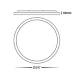 Darrahopens Home & Garden > Lighting > Ceiling Lights BAMDECOR Ultra-thin 25W Tri-colour Flush Round LED Oyster Light Ceiling LED Light SAA/RCM