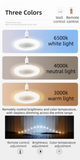 Darrahopens Home & Garden > Lighting > Ceiling Lights Black Remote LED Ceiling Fan Light with Aromatherapy Slot and Removable E27 Base Socket -  Timer & Dimmable & 3-Speed & 3-Color Temperature Adjustable