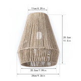 Darrahopens Home & Garden > Lighting > Ceiling Lights Braided Paper Rope Lampshade Chandelier Hanging Decoration for Lighting Decor