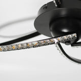 Darrahopens Home & Garden > Lighting > Ceiling Lights Irie Dimmable 3 Lights LED Ceiling Light - Black