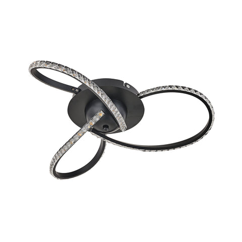 Darrahopens Home & Garden > Lighting > Ceiling Lights Irie Dimmable 3 Lights LED Ceiling Light - Black