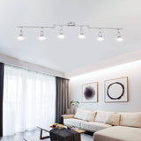 Darrahopens Home & Garden > Lighting > Ceiling Lights Kitchen Lights, 6-Light Ceiling Lighting Kits, Swivelling Ceiling Spotlight for Bedroom, Kitchen and Living Room(GU10 LED Bulbs not Included) (Brush Nickel)