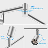 Darrahopens Home & Garden > Lighting > Ceiling Lights Kitchen Lights, 6-Light Ceiling Lighting Kits, Swivelling Ceiling Spotlight for Bedroom, Kitchen and Living Room(GU10 LED Bulbs not Included) (Brush Nickel)
