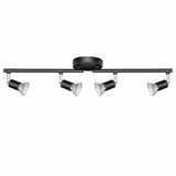 Darrahopens Home & Garden > Lighting > Ceiling Lights Kitchen Lights,Ceiling Lighting Kits, Swivelling Ceiling Spotlight for Bedroom, Kitchen and Living Room(GU10 LED Bulbs not Included) (4 Way Black)