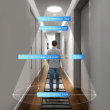 Darrahopens Home & Garden > Lighting > Ceiling Lights LED Ceiling Light with Motion Sensor 12W 6000K Round LED Ceiling Lamp Radar Motion Detector for Outdoor Indoor Staircase Bathroom Garage Hallway 205cm