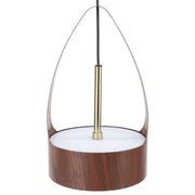 Darrahopens Home & Garden > Lighting > Ceiling Lights LED Chandelier Pendant Lamp Wood Grain Imitation Iorn Warm Lighting Wired Ceiling Hanging Light Fixture 100‑240V for Kitchen In Australia - Darrahopens