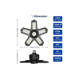Darrahopens Home & Garden > Lighting > Ceiling Lights LED Garage Light 120W 12000 lm Deformable Ceiling Lamp E26 E27