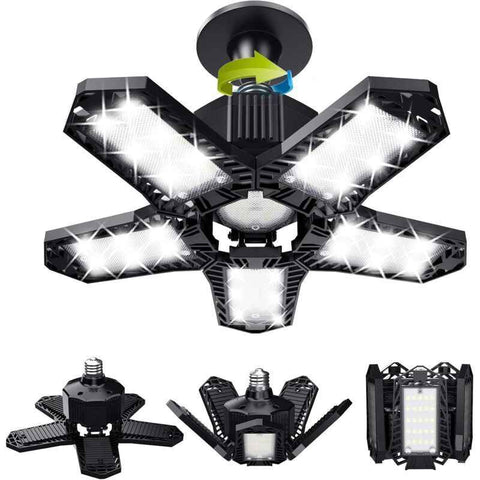 Darrahopens Home & Garden > Lighting > Ceiling Lights LED Garage Light 120W 12000 lm Deformable Ceiling Lamp E26 E27
