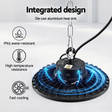 Darrahopens Home & Garden > Lighting > Ceiling Lights Leier 150W UFO LED High Bay Light Motion Sensor