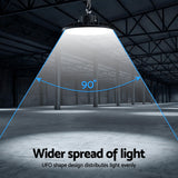 Darrahopens Home & Garden > Lighting > Ceiling Lights Leier 150W UFO LED High Bay Light Motion Sensor