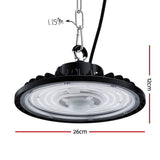 Darrahopens Home & Garden > Lighting > Ceiling Lights Leier 150W UFO LED High Bay Light Motion Sensor