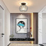 Darrahopens Home & Garden > Lighting > Ceiling Lights Modern Crystal Ceiling Light E27 LED Ceiling Lamp Mini Crystal Chandelier for Kitchen Dining Room Bedroom Hallway Entrance (Black)HYD