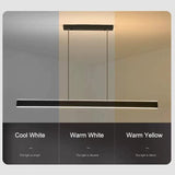 Darrahopens Home & Garden > Lighting > Ceiling Lights Modern Minimalist Trapezoid Pendant Light Adjustable LED Bar Light Black