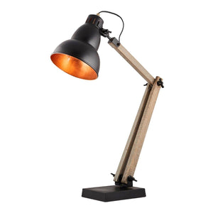 Darrahopens Home & Garden > Lighting Faroe Scandi Modern Natural Wooden Table Lamp Rustic Retro Designer Vintage