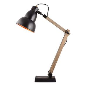 Darrahopens Home & Garden > Lighting Faroe Scandi Modern Natural Wooden Table Lamp Rustic Retro Designer Vintage