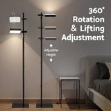 Darrahopens Home & Garden > Lighting > Floor Lamps Artiss LED Floor Lamp, Modern Reading Lamp 360～ Rotating Adjustable Light Head,12W Standing Lamp for Living Room, Bedroom Office