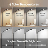 Darrahopens Home & Garden > Lighting > Floor Lamps Artiss LED Floor Lamp with Remote Control & 4 Color Temperature Reading Living Room Bedroom Office