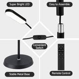 Darrahopens Home & Garden > Lighting > Floor Lamps Artiss LED Floor Lamp with Remote Control & 4 Color Temperature Reading Living Room Bedroom Office