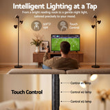 Darrahopens Home & Garden > Lighting > Floor Lamps Artiss LED Tree Floor Lamp, 36W Modern Dimmable Standing Lamp with Remote & Touch Control, 4 Color Temperatures, 3 Rotatable LED Light Floor Lamps for Living Room, Bedroom, Office