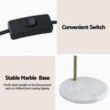 Darrahopens Home & Garden > Lighting > Floor Lamps Artiss Modern Arched Floor Lamp Gold Brass Standing Heavy-Duty Marble Base for Living Room Bedroom
