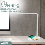 Darrahopens Home & Garden > Lighting GOMINIMO LED Desk Lamp with Wireless Charger 5 Brightness Levels (White)