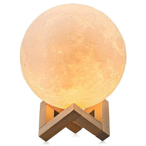 Darrahopens Home & Garden > Lighting Gominimo Multi-Colored Moon Lamp 18cm GO-WDL-104-YPI