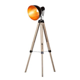 Darrahopens Home & Garden > Lighting Havana Retro Large Tripod Floor Lamp Industrial Modern Adjustable Wood Frame