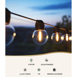Darrahopens Home & Garden > Lighting Jingle Jollys 30 LED Festoon Lights Solar Outdoor String Light Christmas 34m