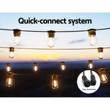 Darrahopens Home & Garden > Lighting Jingle Jollys 34m Solar Festoon Lights Outdoor 30 LED String Light Christmas