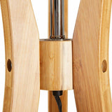 Darrahopens Home & Garden > Lighting LARGE BAMBOO TRIPOD FLOOR LAMP Linen Shade Modern Light Vintage Wooden Scandi