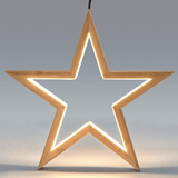 Darrahopens Home & Garden > Lighting Large Ceiling Bamboo Star LED Hanging Lamp Natural Home Decor Lighting Pendant
