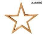 Darrahopens Home & Garden > Lighting Large Ceiling Bamboo Star LED Hanging Lamp Natural Home Decor Lighting Pendant