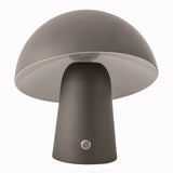 Darrahopens Home & Garden > Lighting LED Cordless Mushroom USB Rechargeable Table Lamp Dimming Night Light - Steel Grey