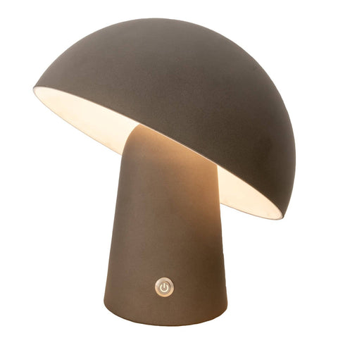 Darrahopens Home & Garden > Lighting LED Cordless Mushroom USB Rechargeable Table Lamp Dimming Night Light - Steel Grey
