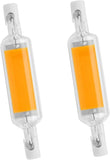 Darrahopens Home & Garden > Lighting > Light Bulbs 2PCS 10W R7S LED COB Bulb, Dimmable 78mm Double-Ended J-Type T3 Lamp, 100W Halogen Equivalent, 1000LM 6000K Daylight for Floodlight & Landscape Lighting (Yellow)